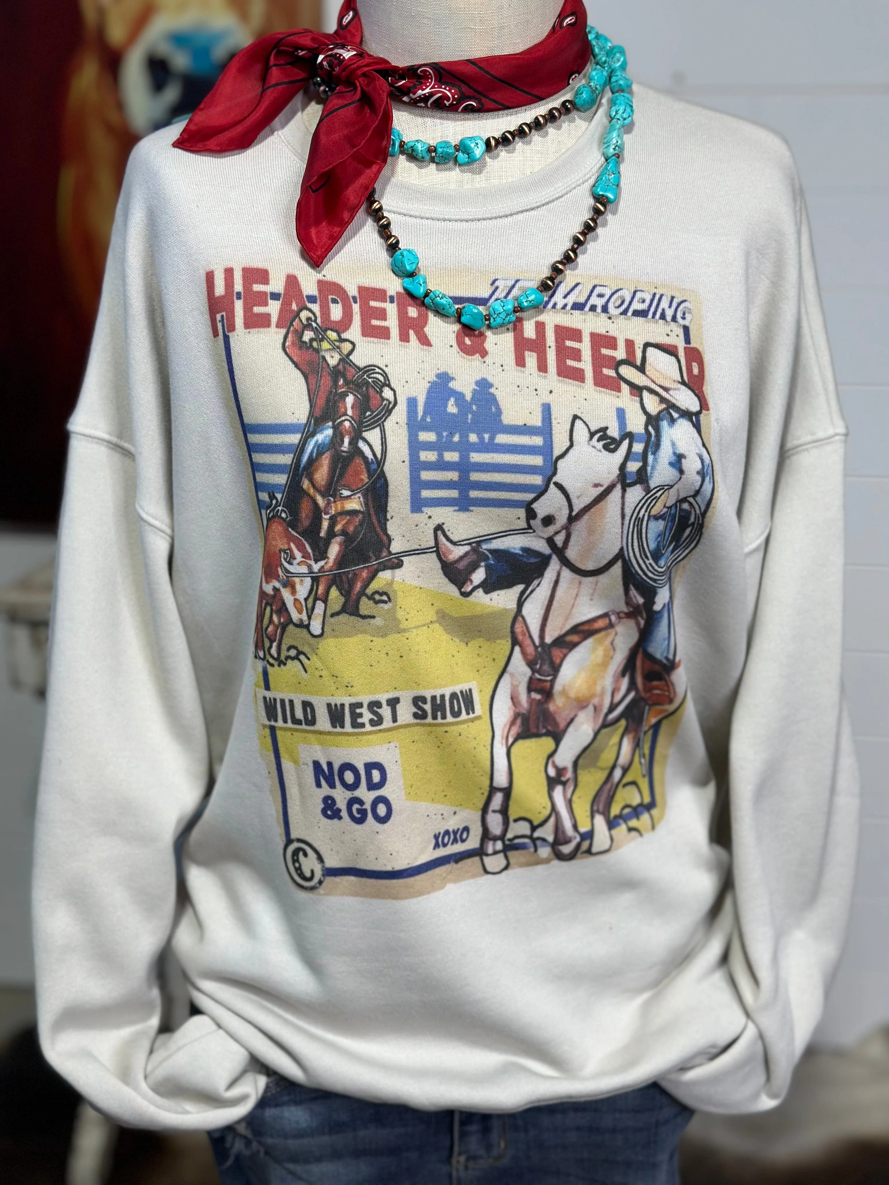 ** ReStOcK** The Team Roper Wild West Show Sweatshirt