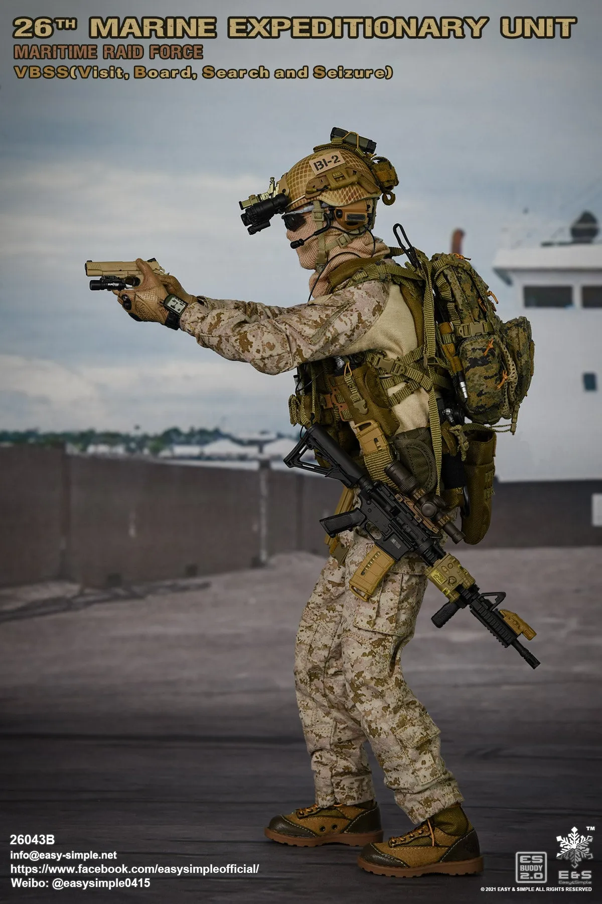 26th MEU VBSS - Complete Male Body w/Head Sculpt, Boots & Hands