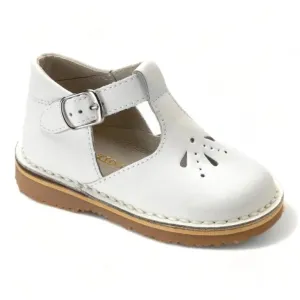 7151 - White Sahara Leather Strap for Toddler/Girl by London Kids