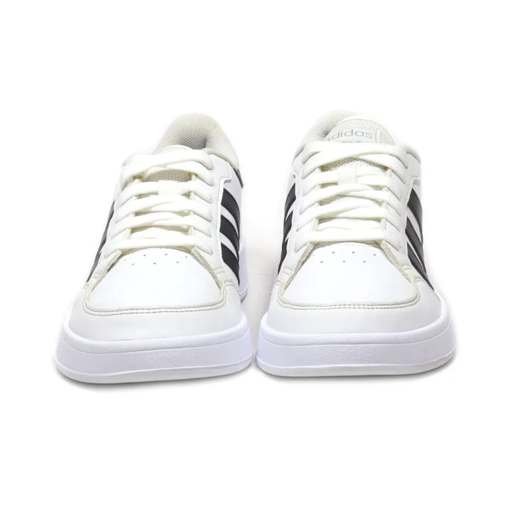 Adidas Breaknet Low-Top Sneakers Pu Leather White Colour For Women