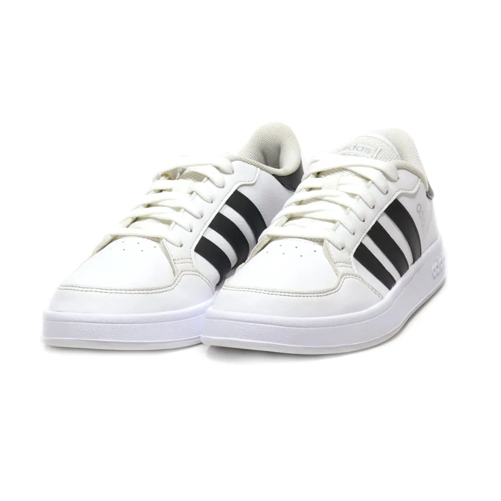 Adidas Breaknet Low-Top Sneakers Pu Leather White Colour For Women