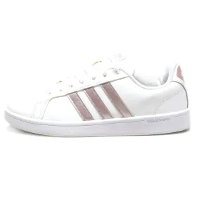 Adidas Cloud Foam Low-Top Sneakers Leather White Colour For Women