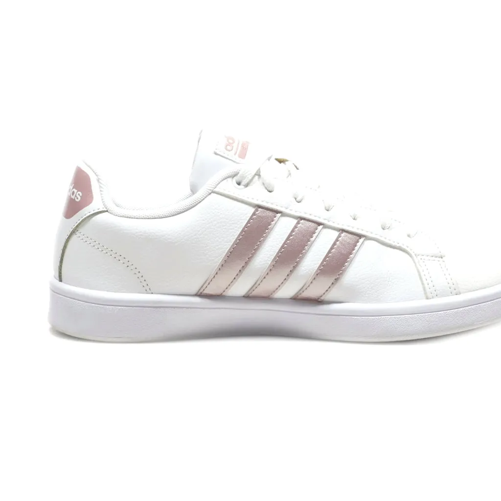 Adidas Cloud Foam Low-Top Sneakers Leather White Colour For Women