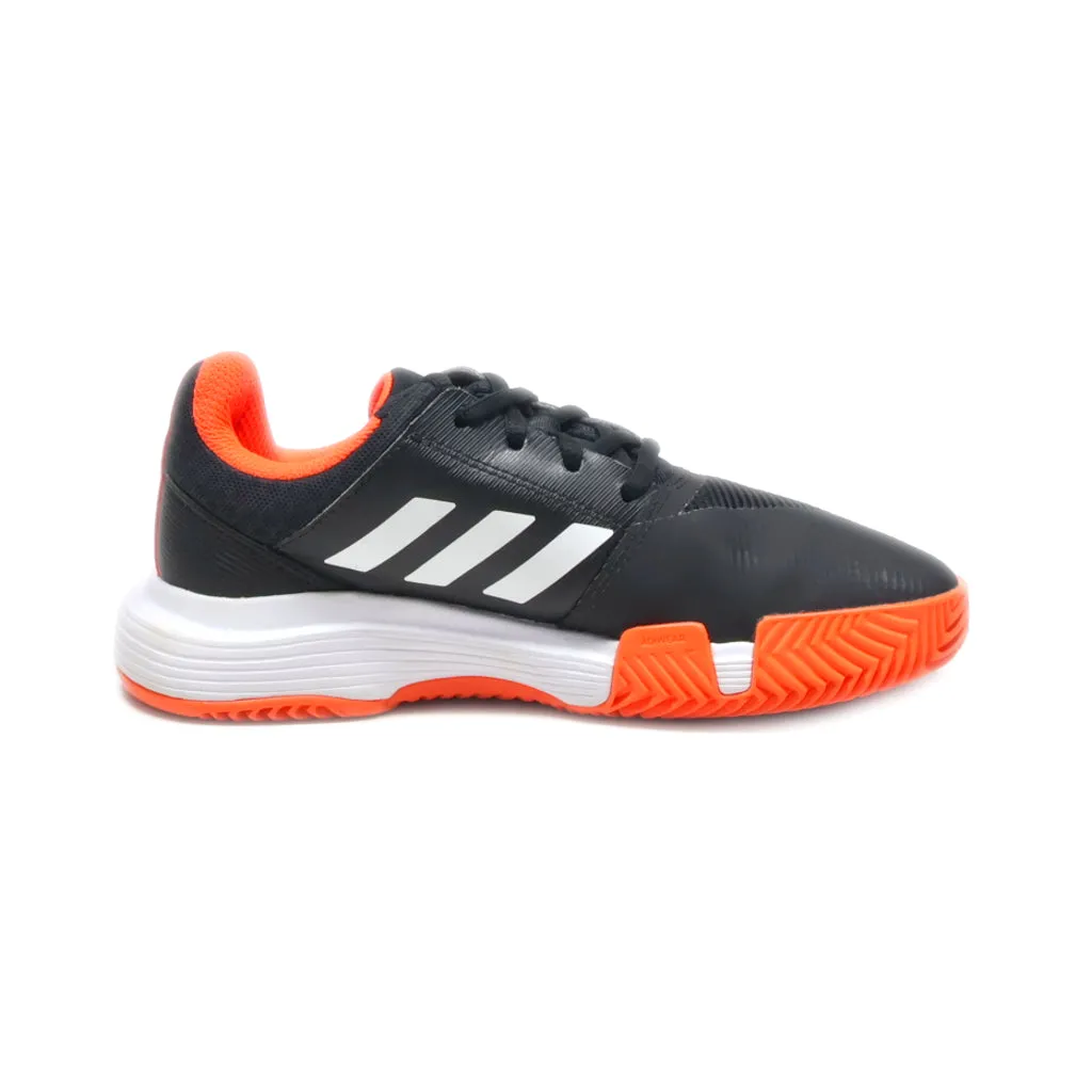 Adidas Court Jam Sport Shoes Fabric Black Colour For Kids