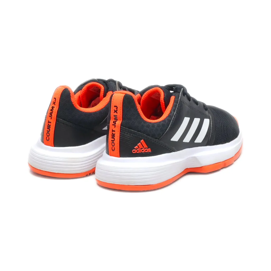 Adidas Court Jam Sport Shoes Fabric Black Colour For Kids