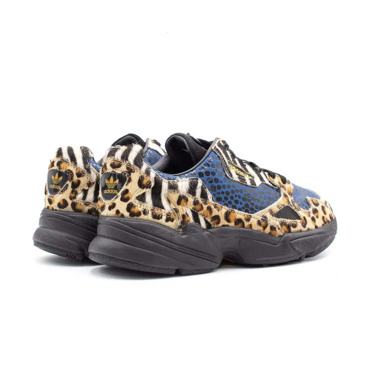 Adidas Falcon Leopard Low-Top Sneakers Leather Multicolour Colour For Women