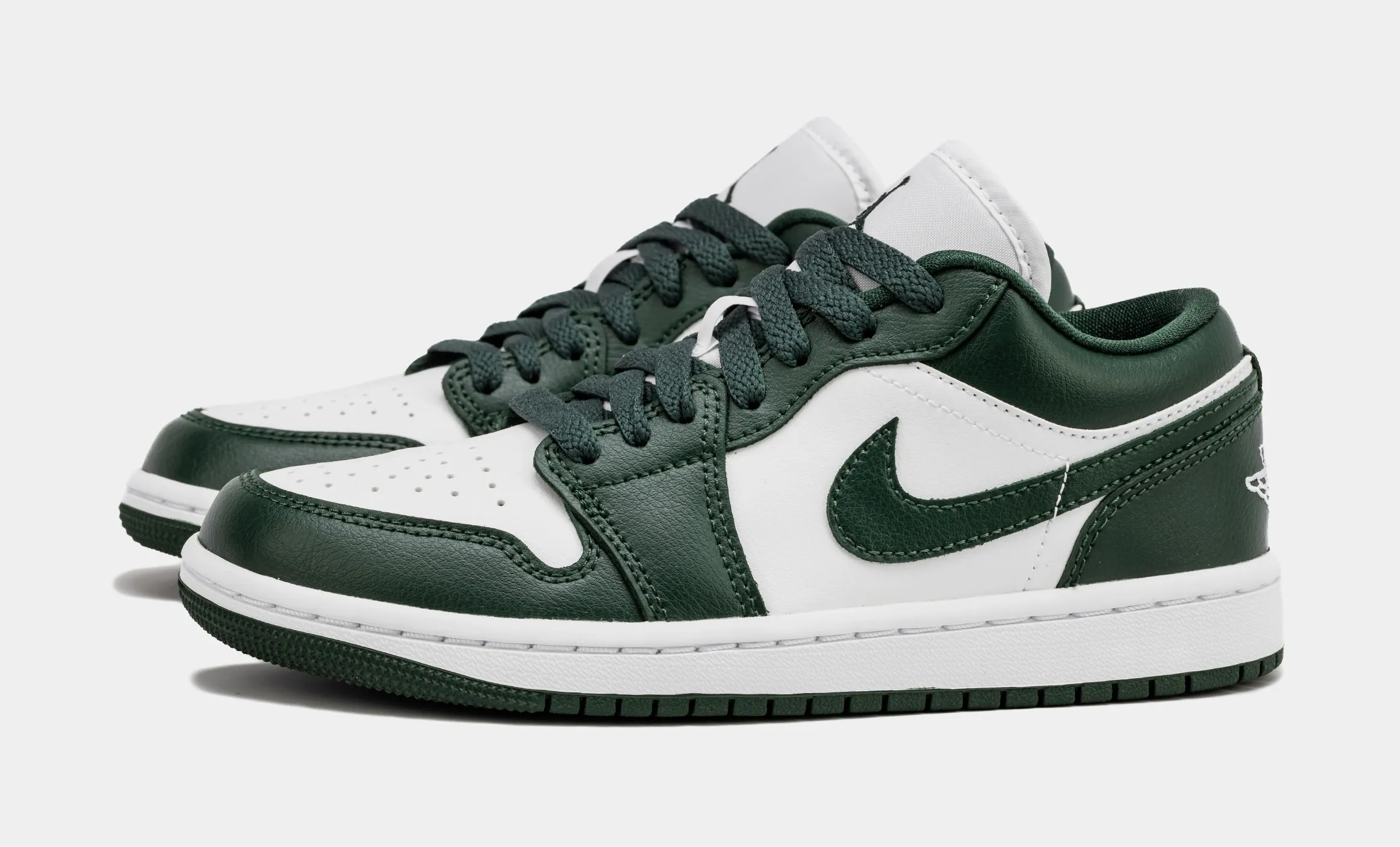 Air Jordan 1 Low Galactic Jade Womens Lifestyle Shoes (White/Galactic Jade)