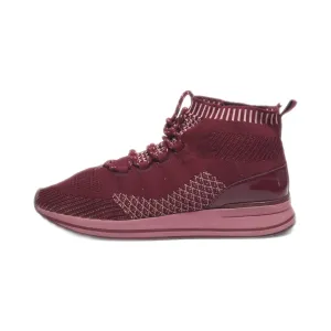 Aldo Ankle Boots Leather Maroon Colour For Women