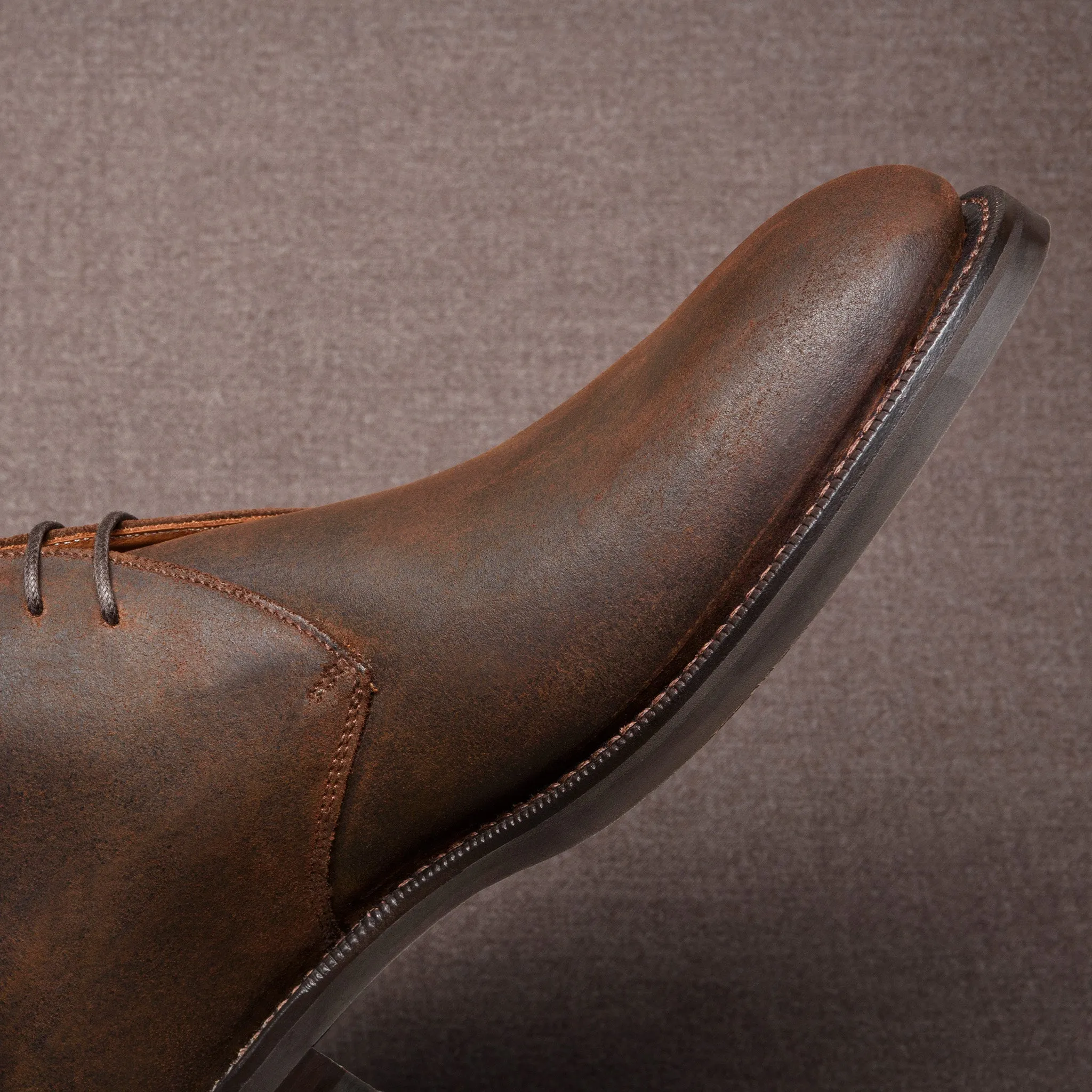 Ambly Chukka Brown Waxed Suede