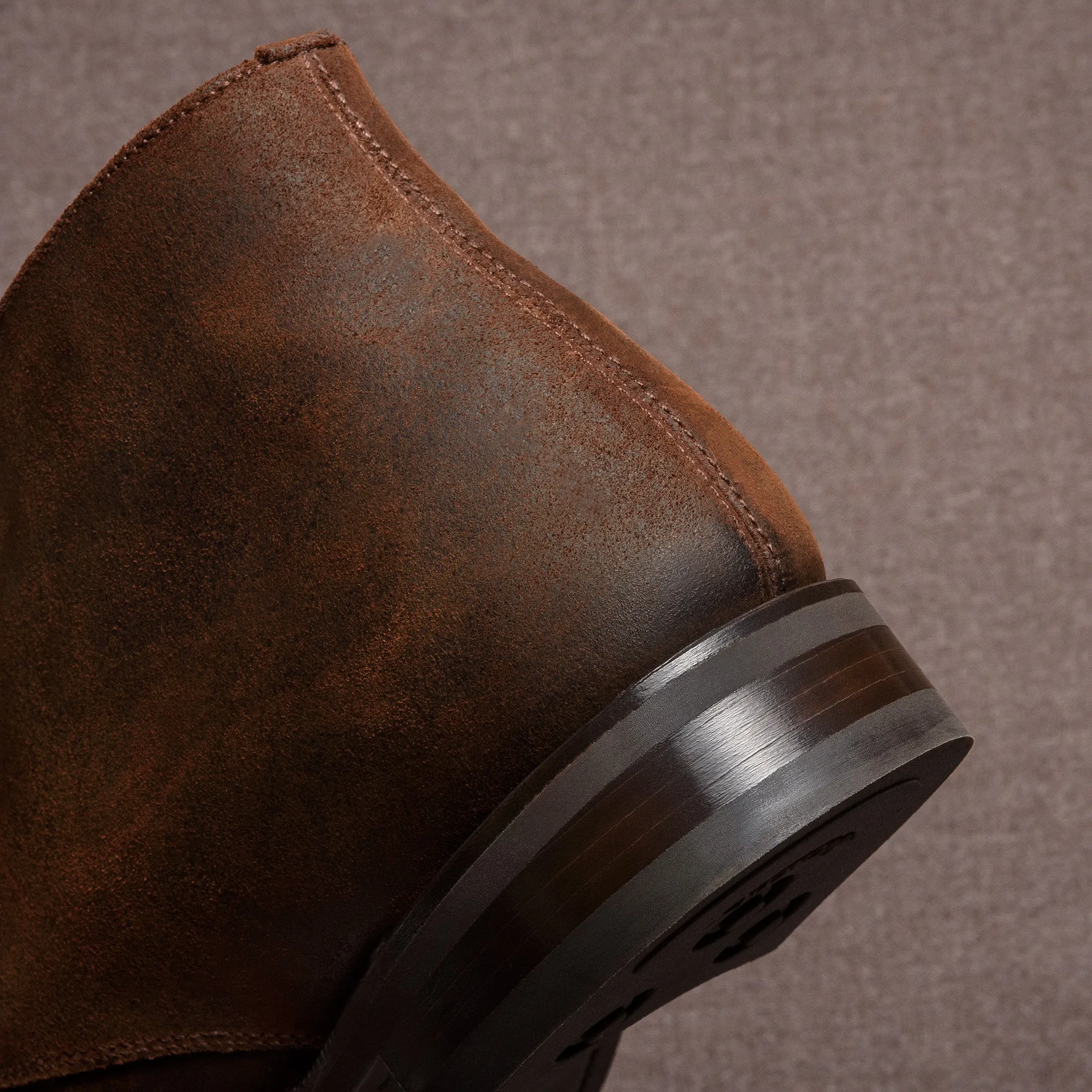 Ambly Chukka Brown Waxed Suede