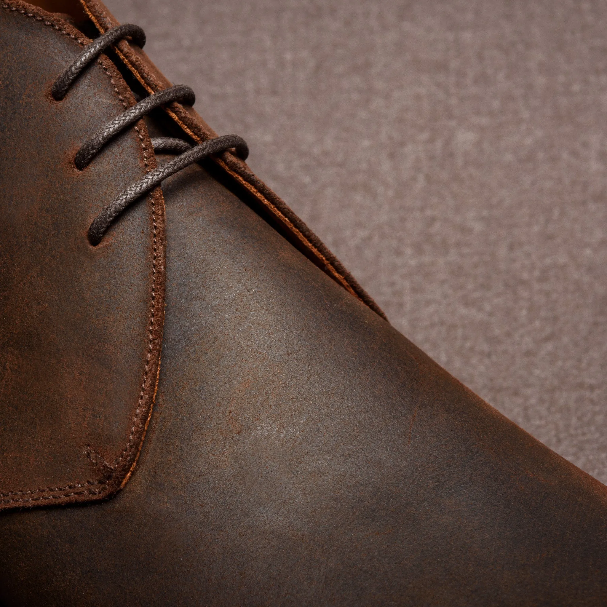 Ambly Chukka Brown Waxed Suede