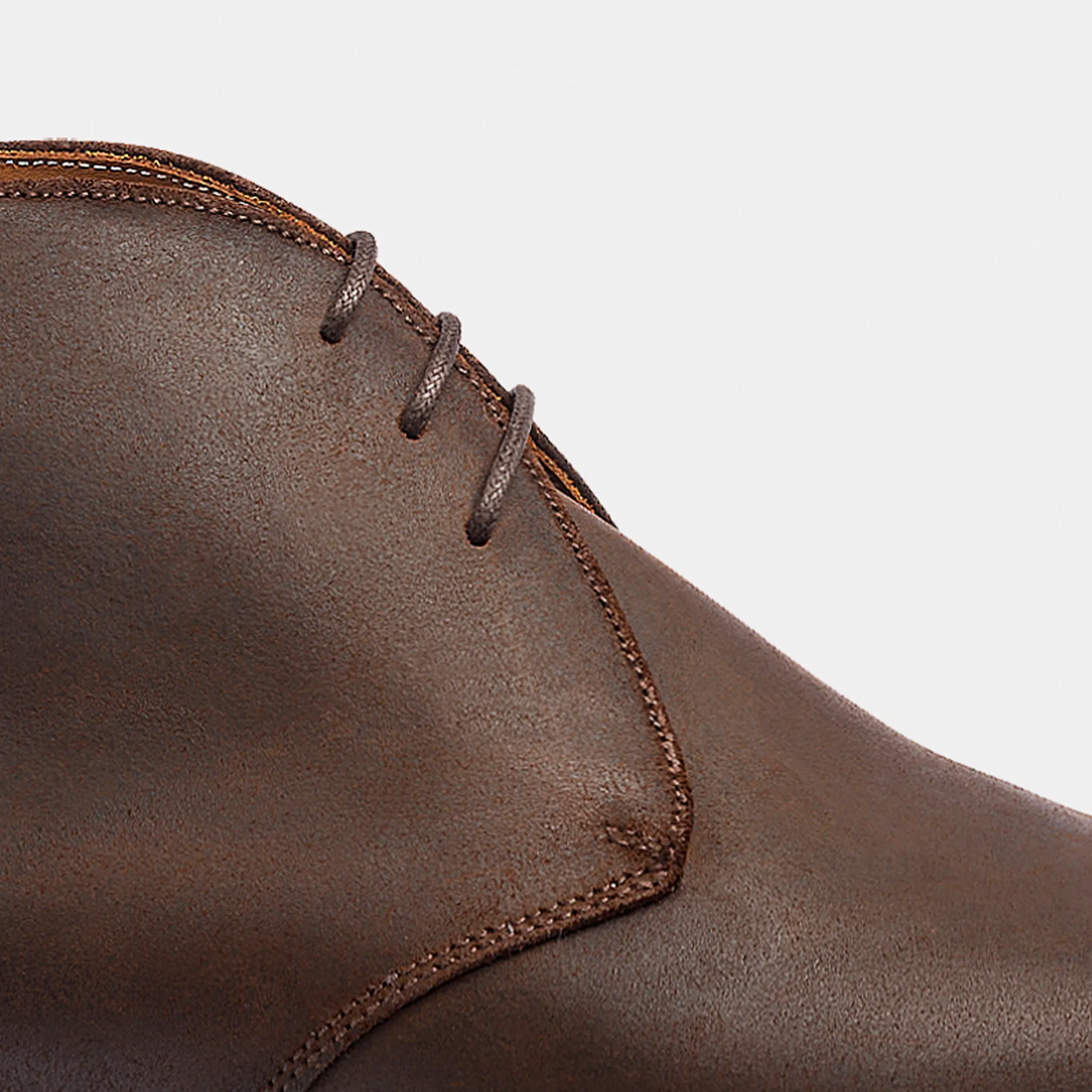 Ambly Chukka Brown Waxed Suede