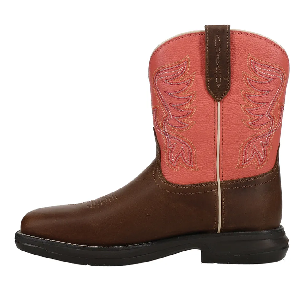 Anthem Shortie Myra Embroidered Square Toe Cowboy Boots