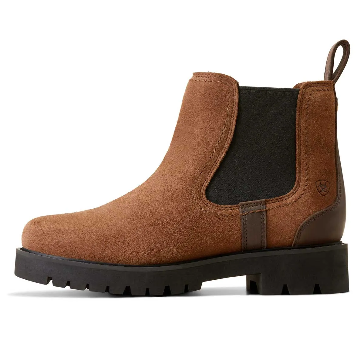 ARIAT Wexford Lug H2O Waterproof Chelsea Boots - Womens - Dark Earth