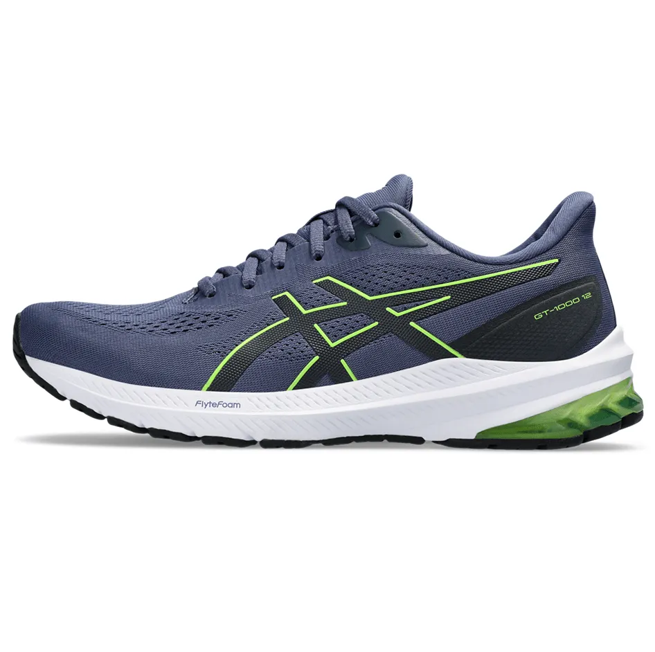 Asics GT-1000v12 Men's Running Shoes SS24 Thunder Blue / Electric Lime