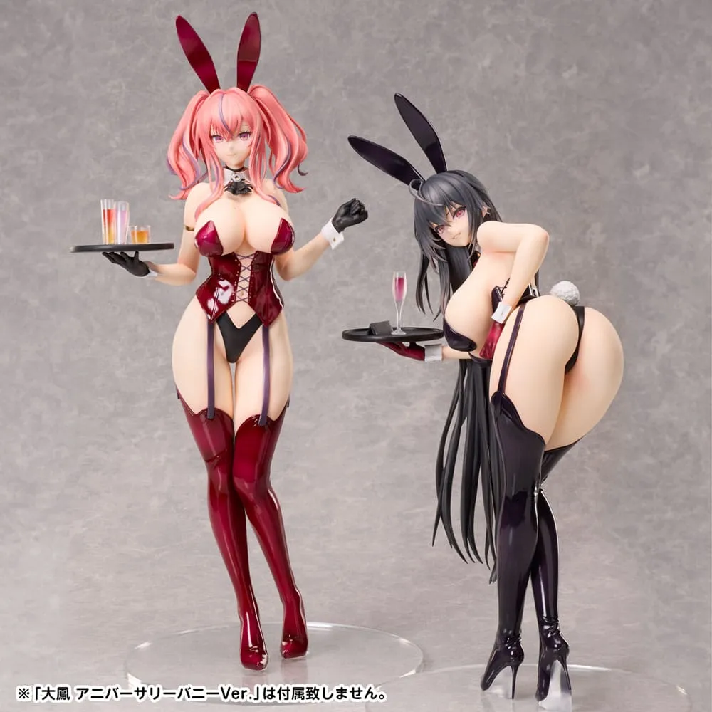 azur lane pvc statue 1/4 bremerton: anniversary bunny ver. 45 cm  statues  anime  statue