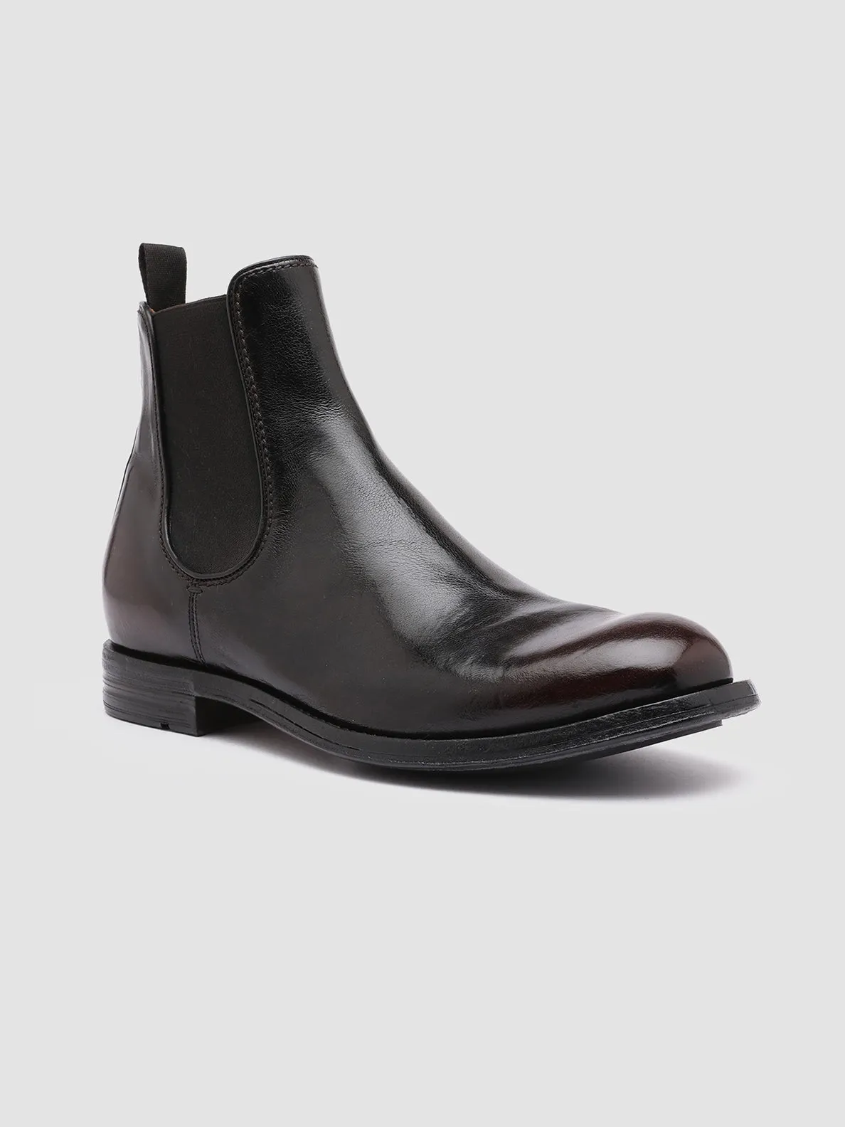 BALANCE 008 - Black Leather Chelsea Boots