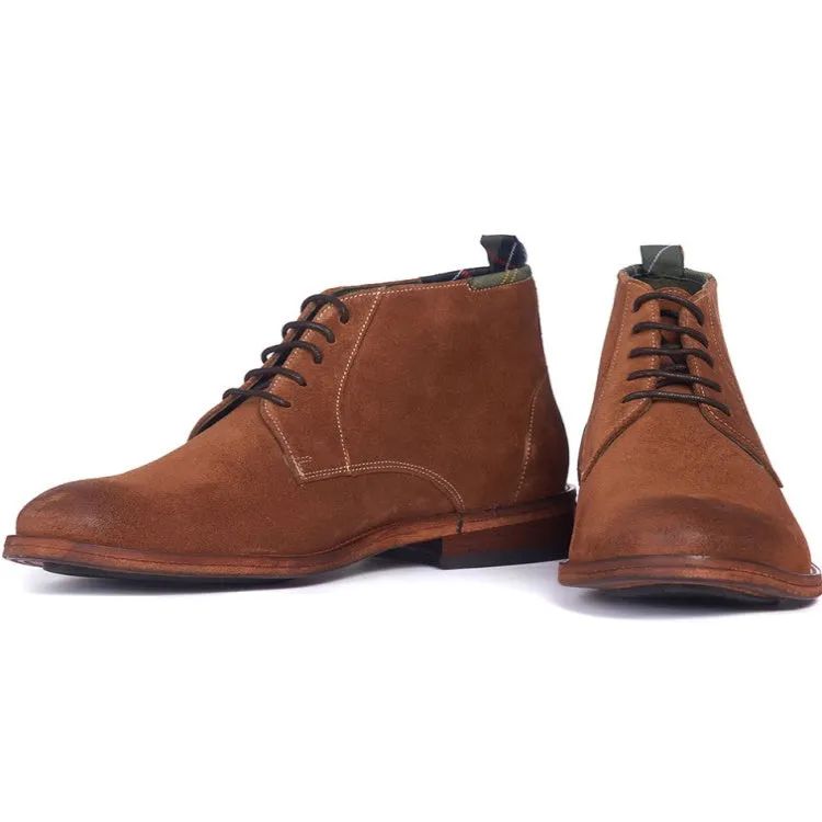 Barbour Benwell Chukka Suede Boots - Cognac