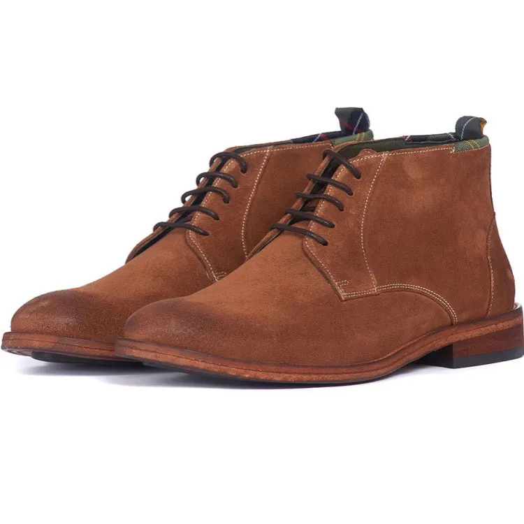 Barbour Benwell Chukka Suede Boots - Cognac