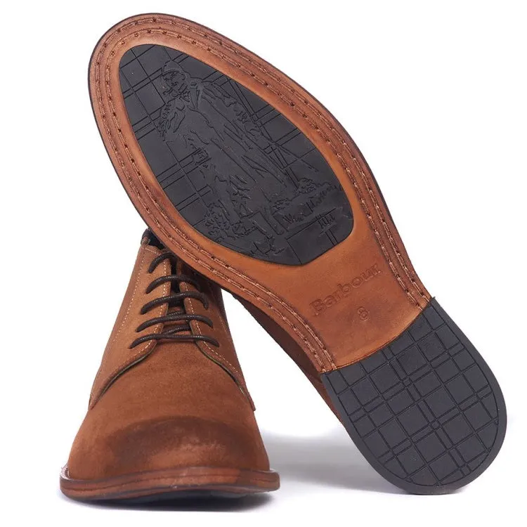 Barbour Benwell Chukka Suede Boots - Cognac