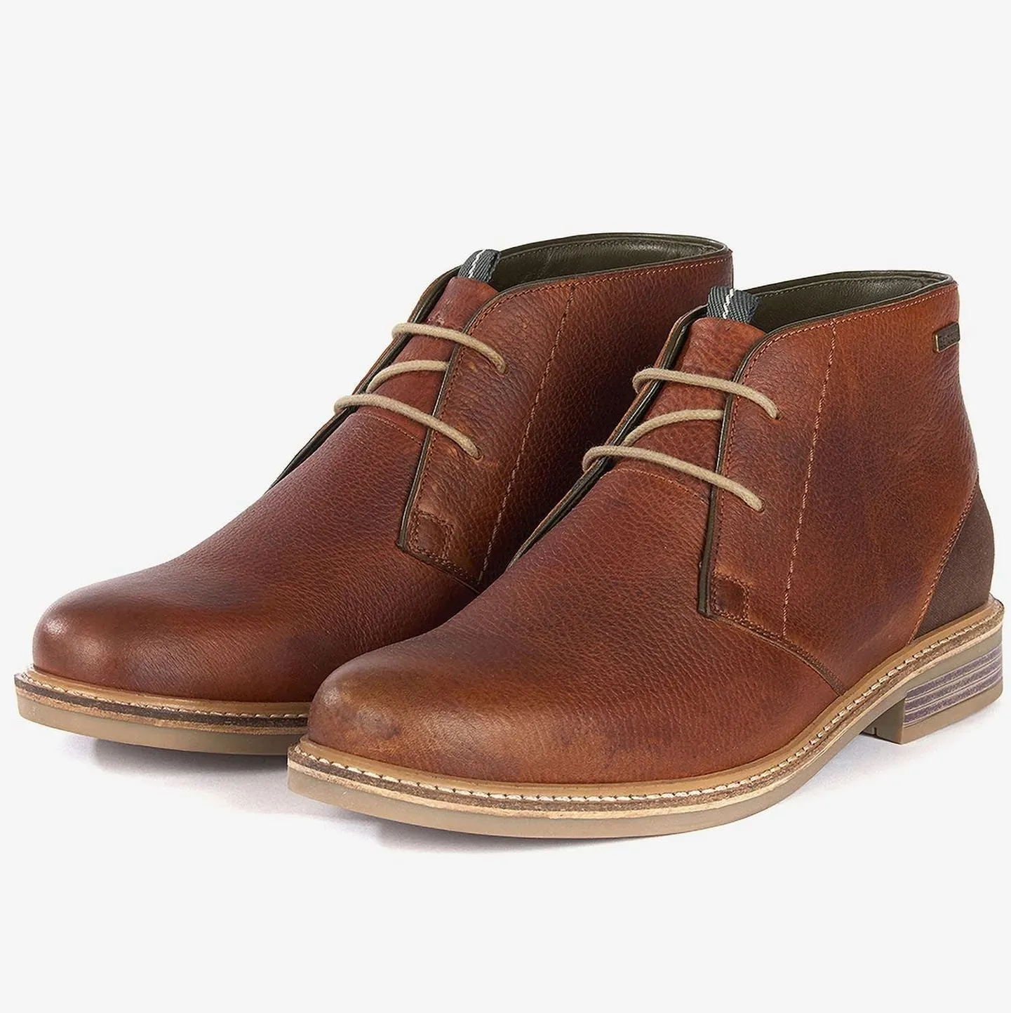 Barbour Boots Redhead Chukka Boots in Cognac Brown Leather - MFO0138TA52