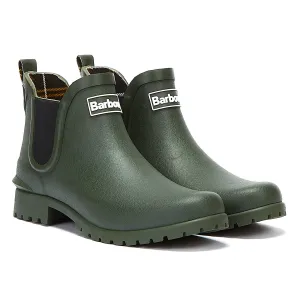 Barbour Wilton Womens Olive Green Wellies