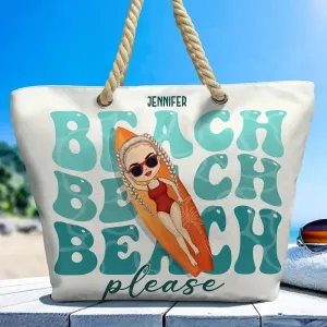 Beach Please - Personalized Beach Bag