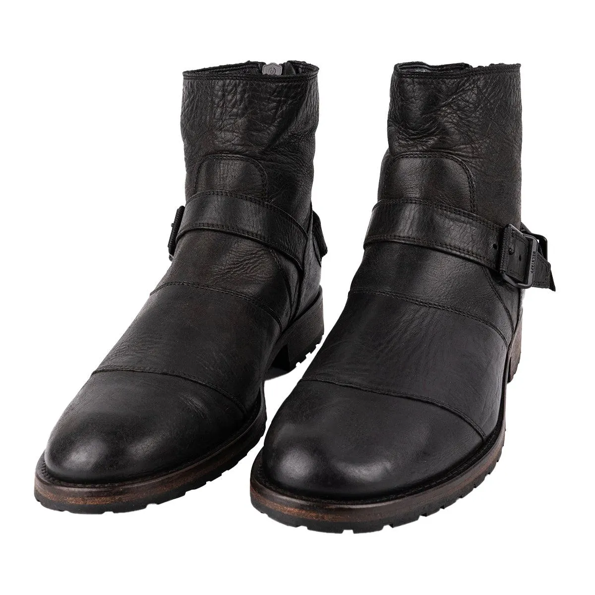 Belstaff Traimaster Ankle Boots Leather Black Colour For Men