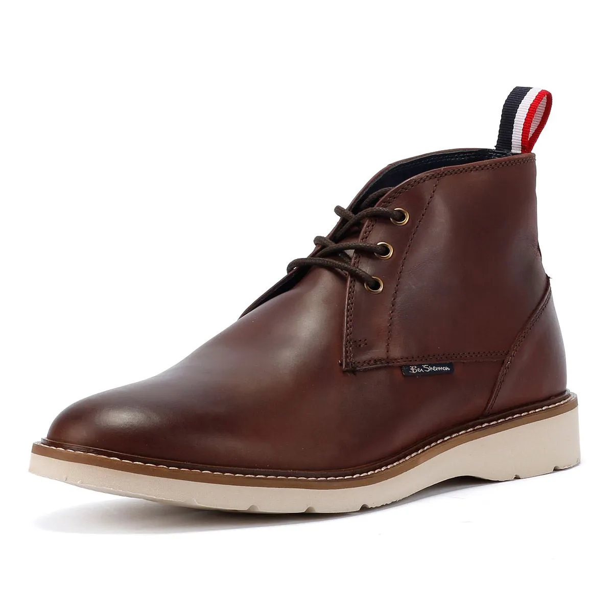 Ben Sherman Hampton Leather Men's Burgundy Boots