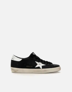 Black Leather Superstar Classic Sneakers