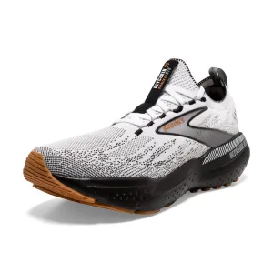 Brooks Men’s Glycerin Stealthfit GTS 21 Supportive Running Shoe - White/Grey/Black - 15 Medium