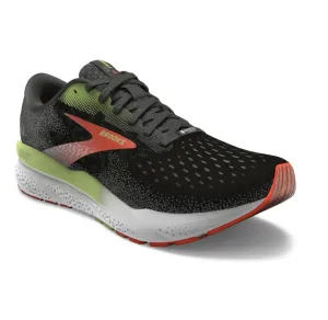 Brooks Mens Trainer Ghost 16 GTX Black/Mandarin Red/Green