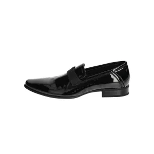 Calvin Klein Bernard Formal Slip Ons Patent Leather Black Colour For Men