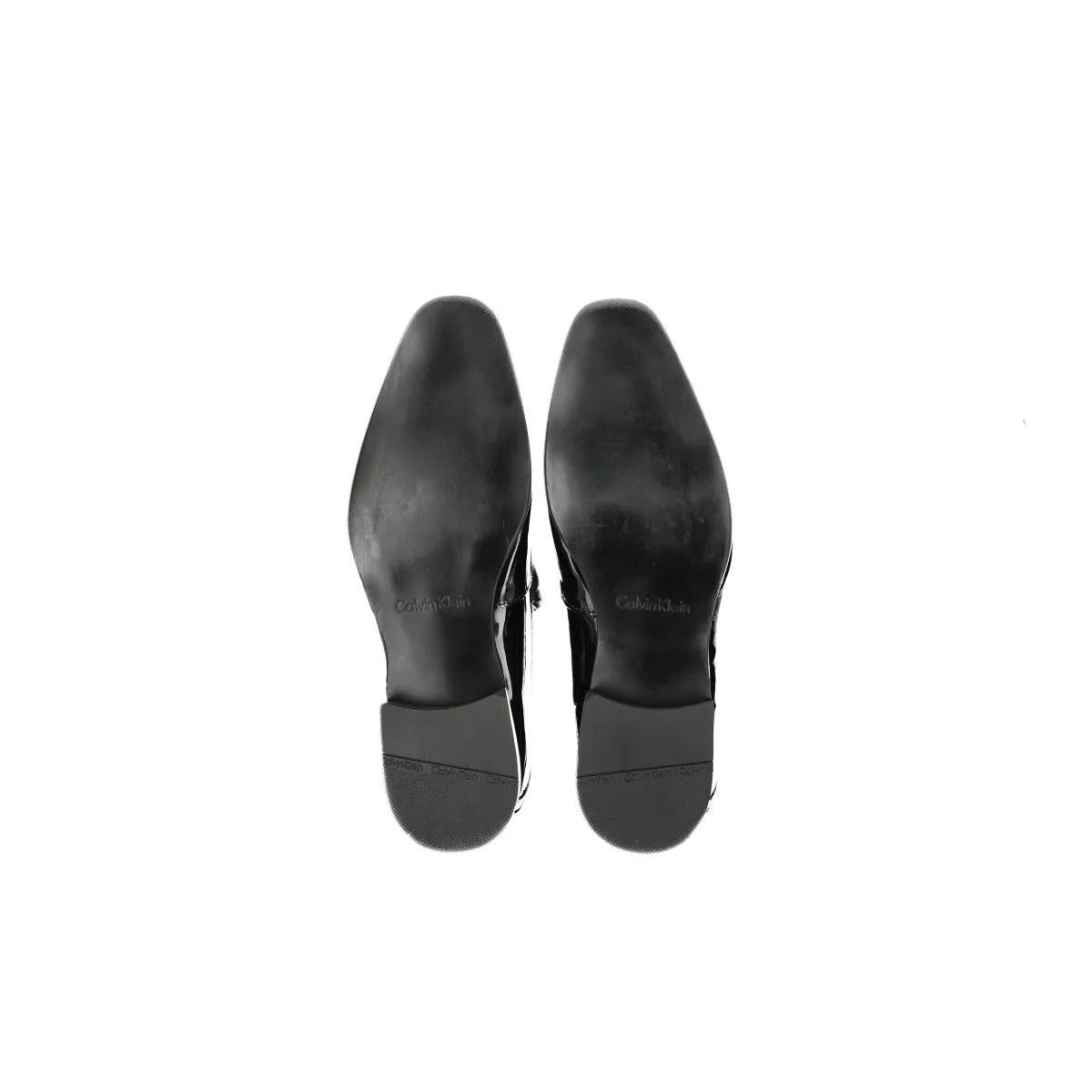 Calvin Klein Bernard Formal Slip Ons Patent Leather Black Colour For Men