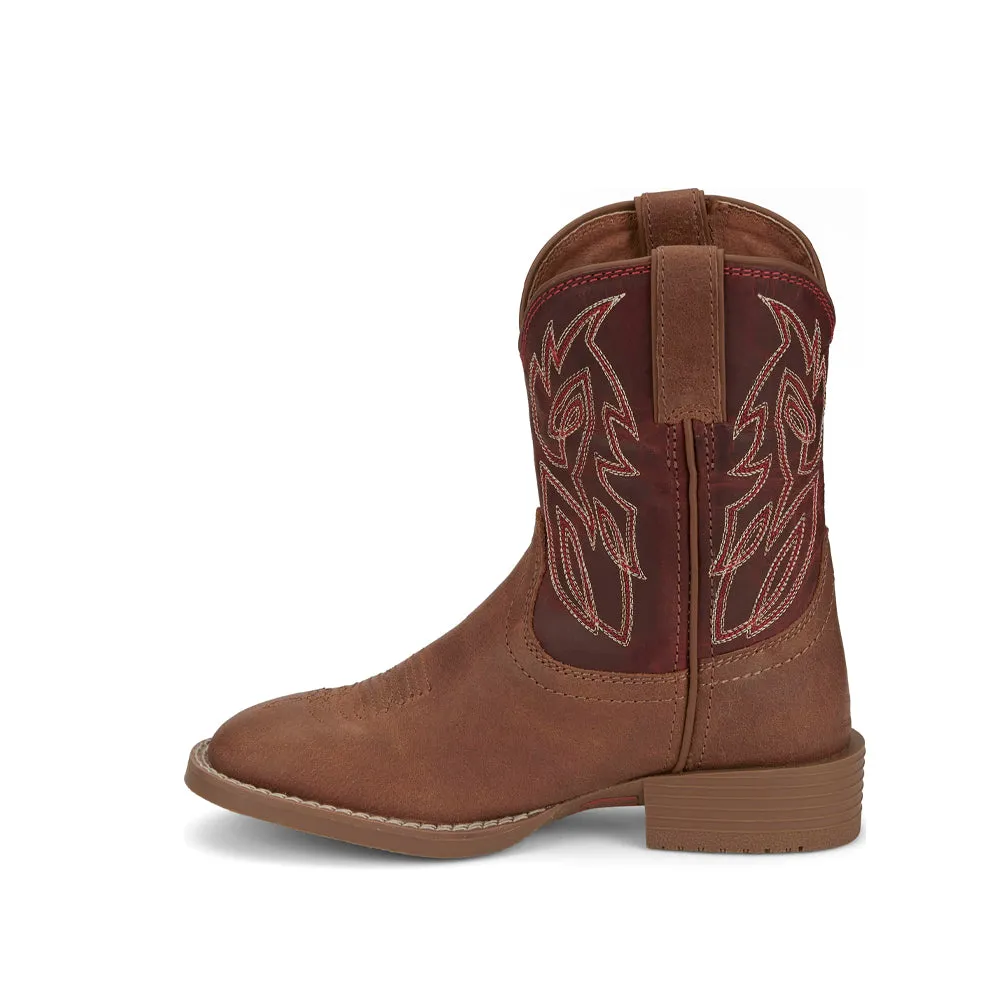 Canter Wide Square Toe Cowboy Boots (Toddler-Big Kid)