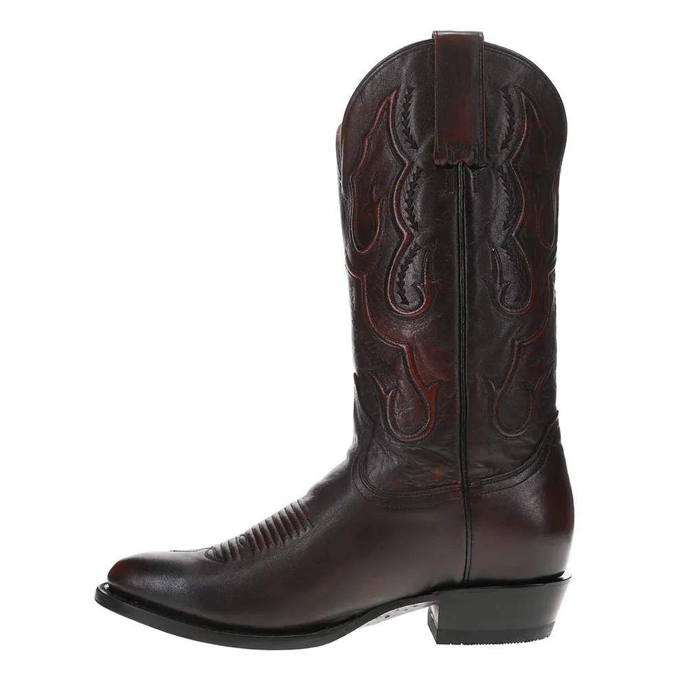 Carlisle Embroidered Round Toe Cowboy Boots