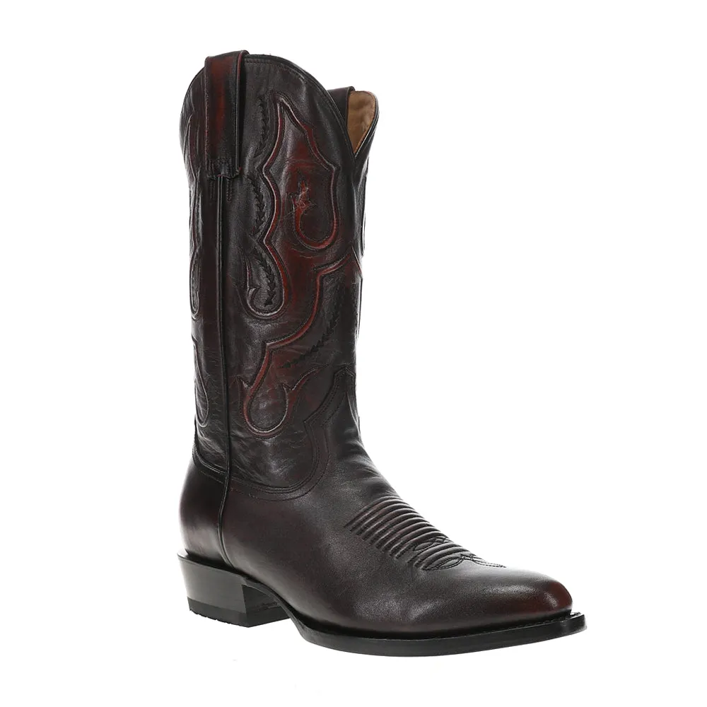 Carlisle Embroidered Round Toe Cowboy Boots