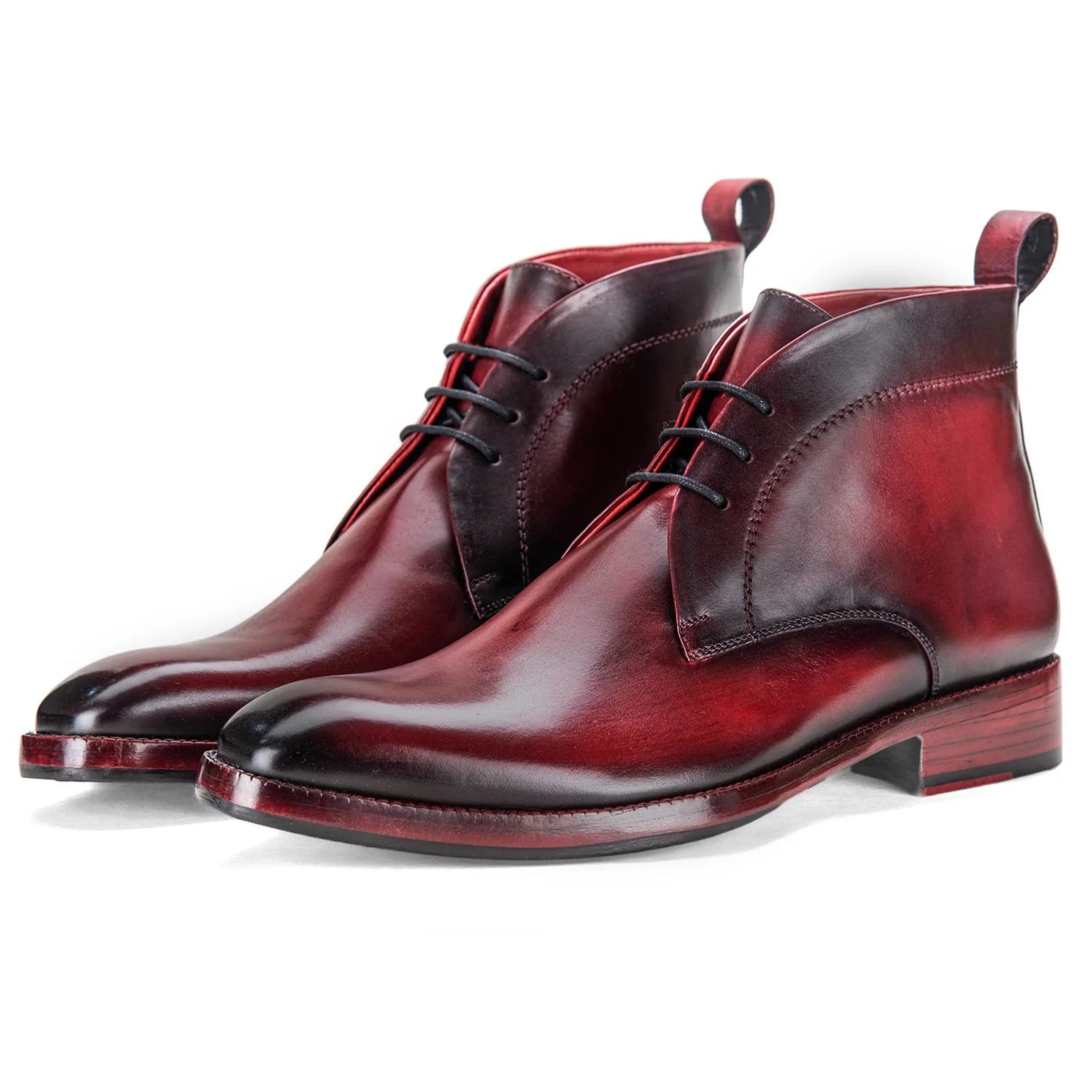 Chukka Boots- Wine Red