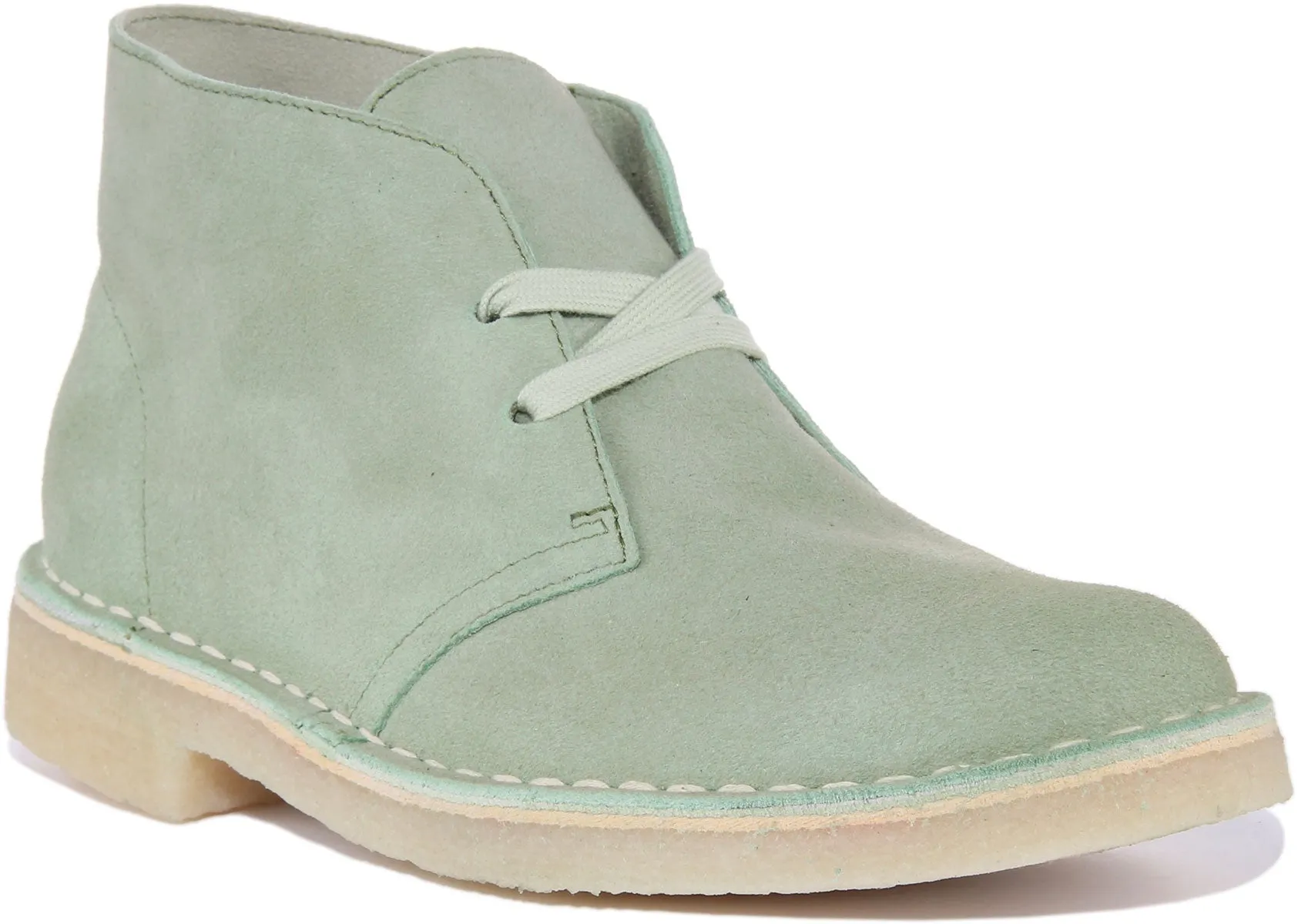 Clarks Originals Desert Boot In Green For Women