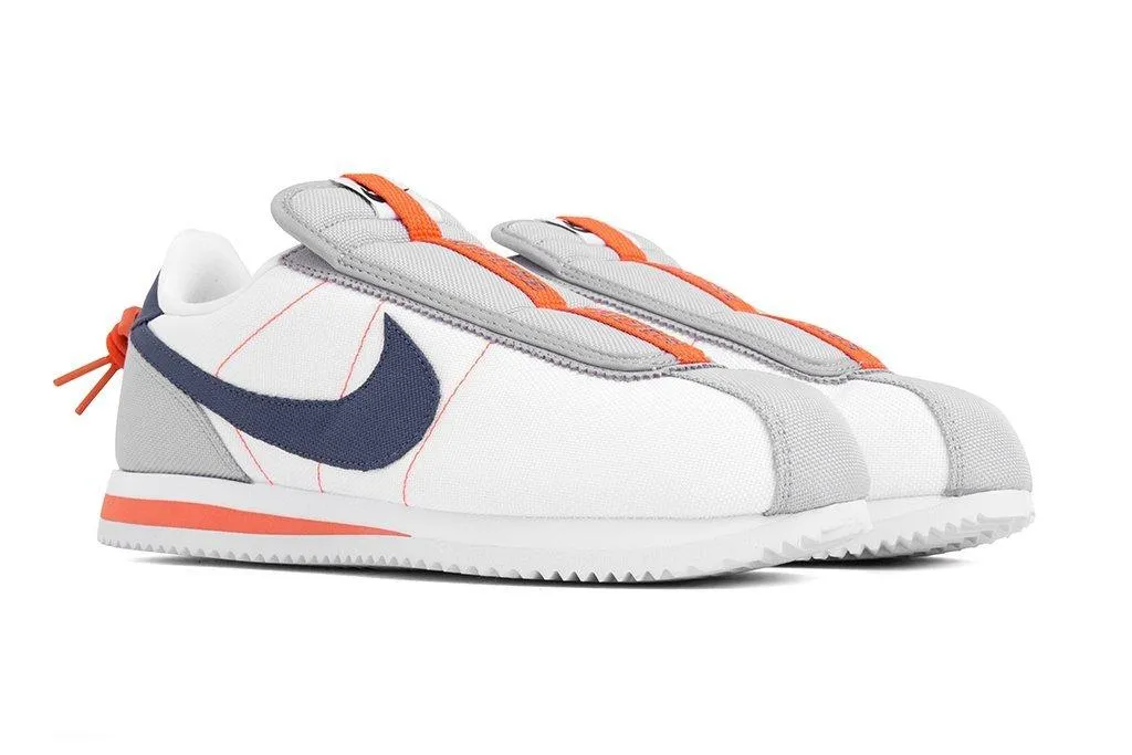 Cortez Basic Slip White Thunder Blue Wolf Grey Orange Sneaker