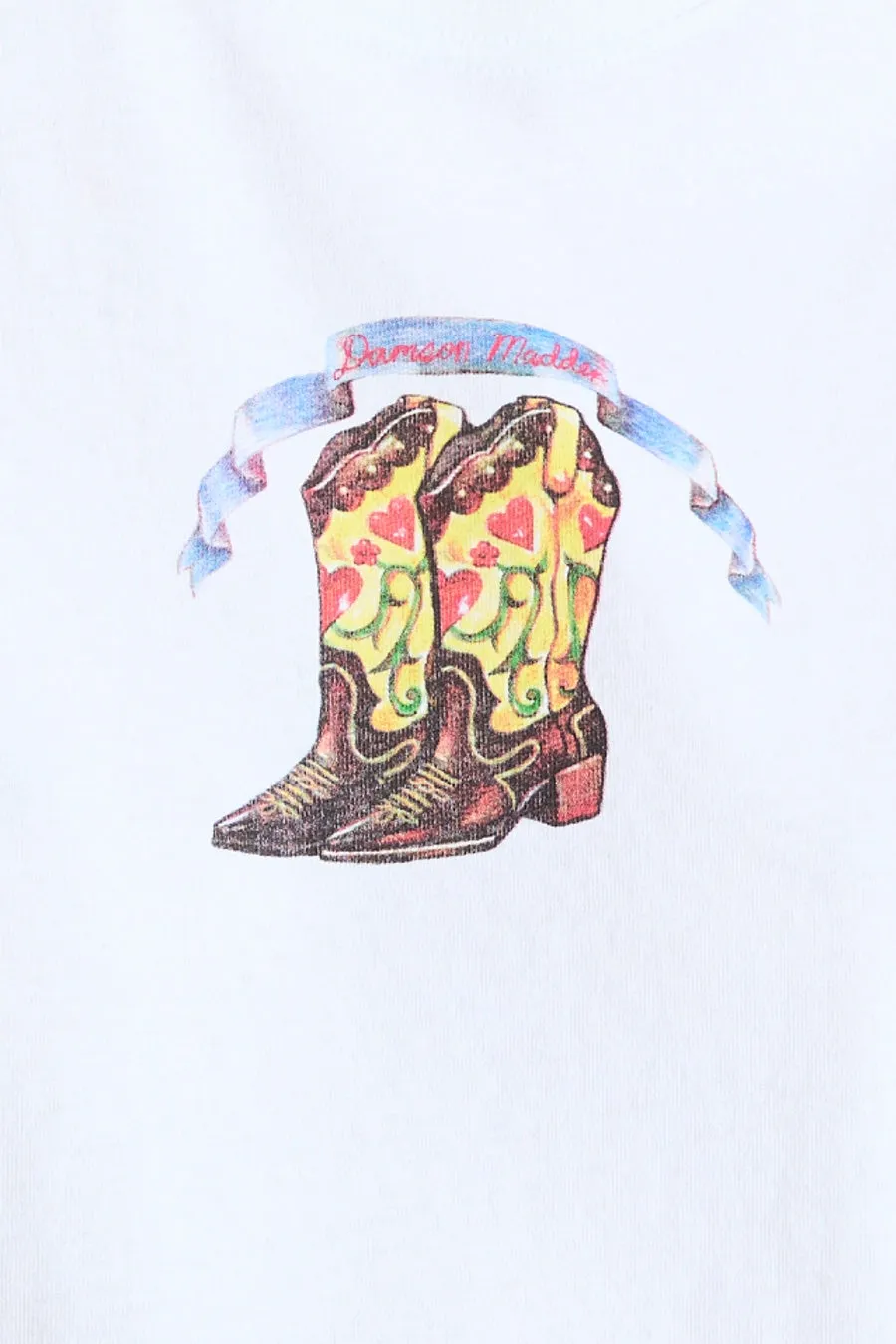 cowboy boot shrunken tee