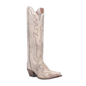 Dan Post Ladies Silvie Bone Leather Snip Toe Tall Western Boots DP4276