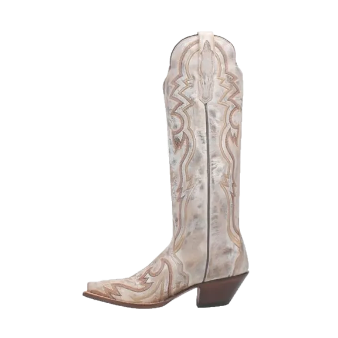 Dan Post Ladies Silvie Bone Leather Snip Toe Tall Western Boots DP4276