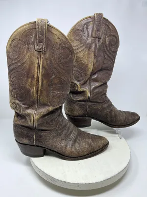 Dan Post Size 10.5 Tan Cowboy Boots