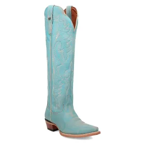 Dan Post Womens Celeste Sky Blue Leather Cowboy Boots