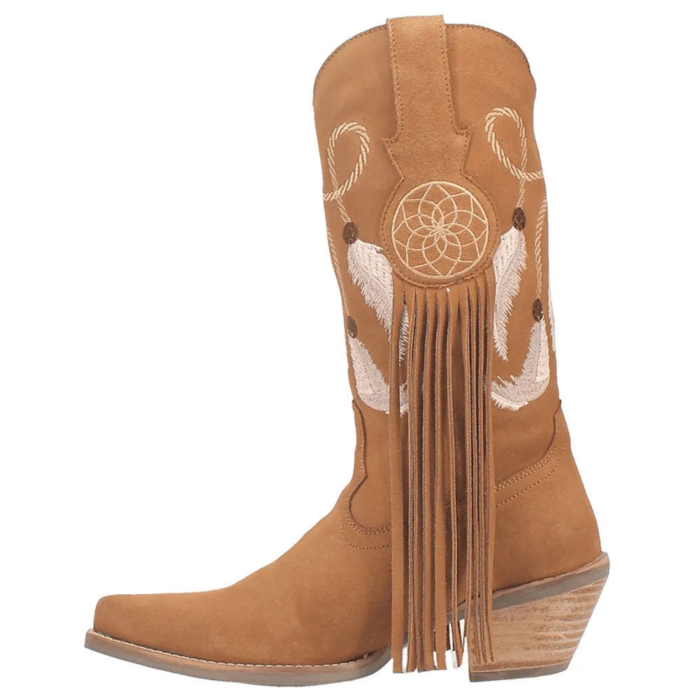 Day Dream Fringe Embroidery Snip Toe Cowboy Boots