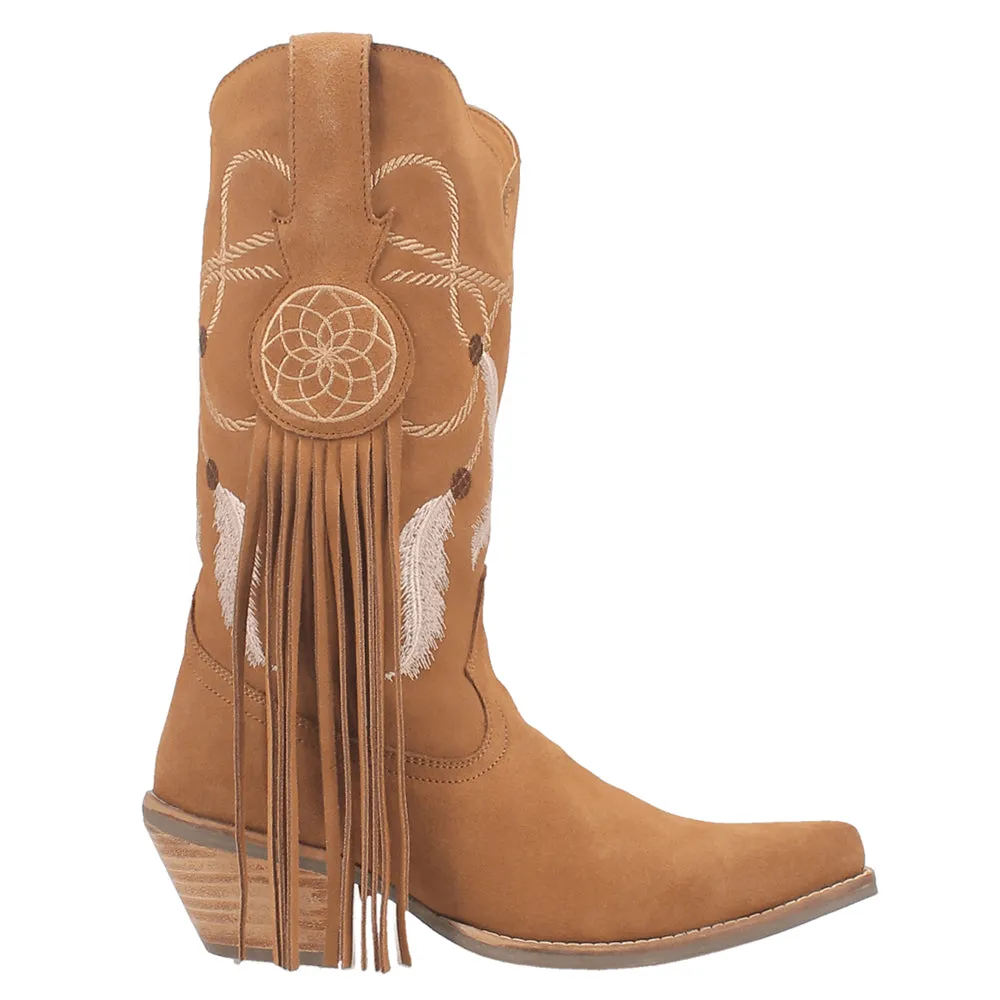 Day Dream Fringe Embroidery Snip Toe Cowboy Boots