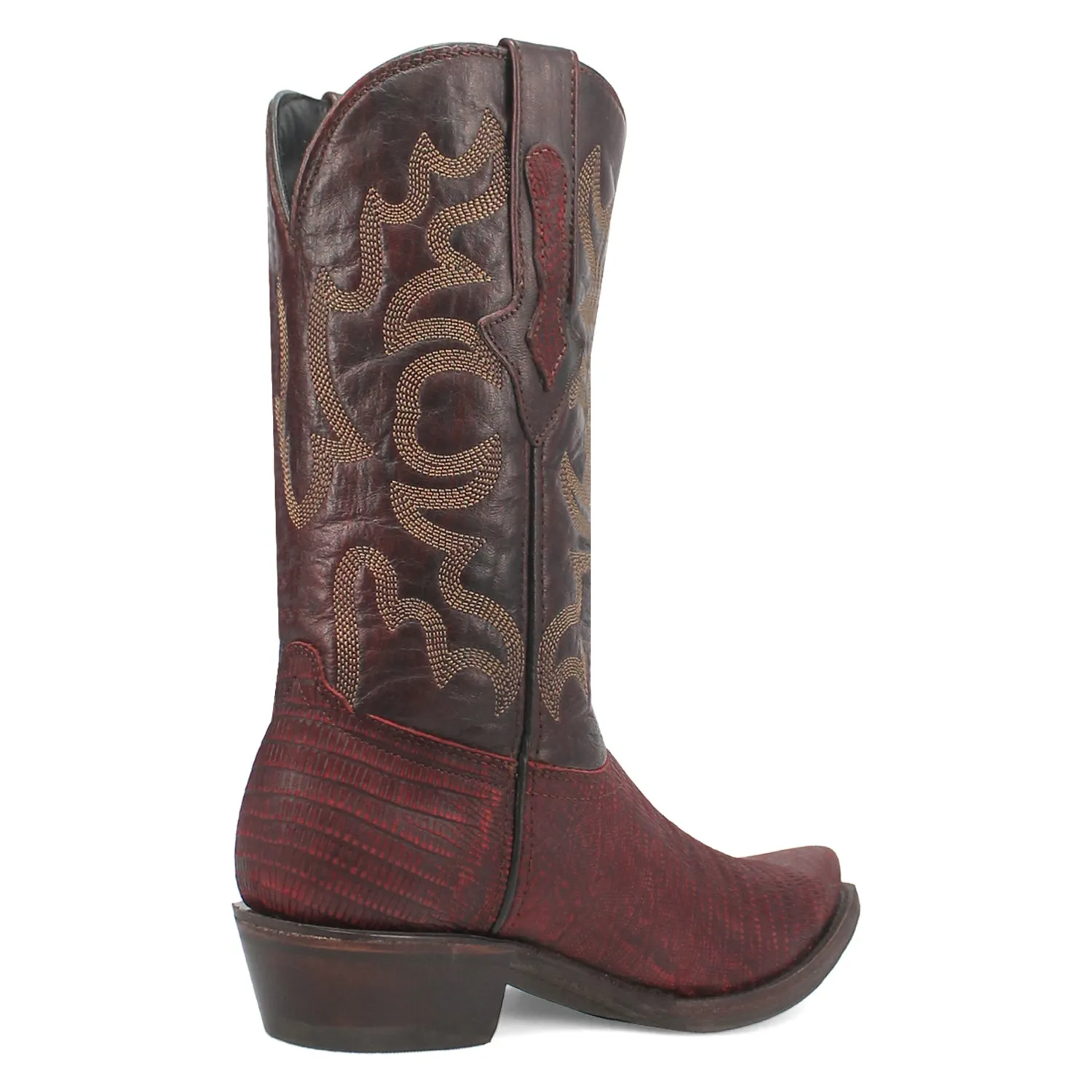 Dingo Mens The Duke Cherry Leather Cowboy Boots