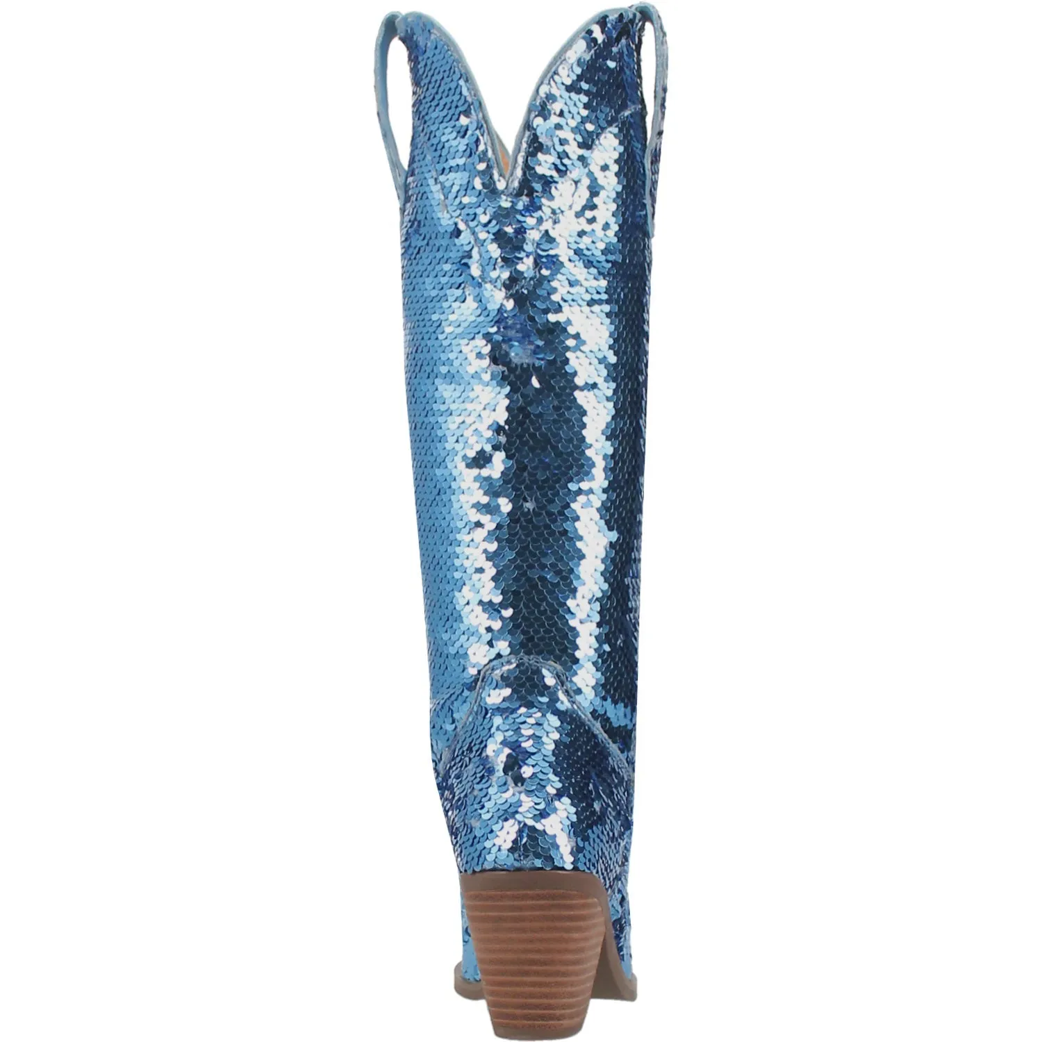 Dingo Womens Dance Hall Queen Blue Fabric Cowboy Boots