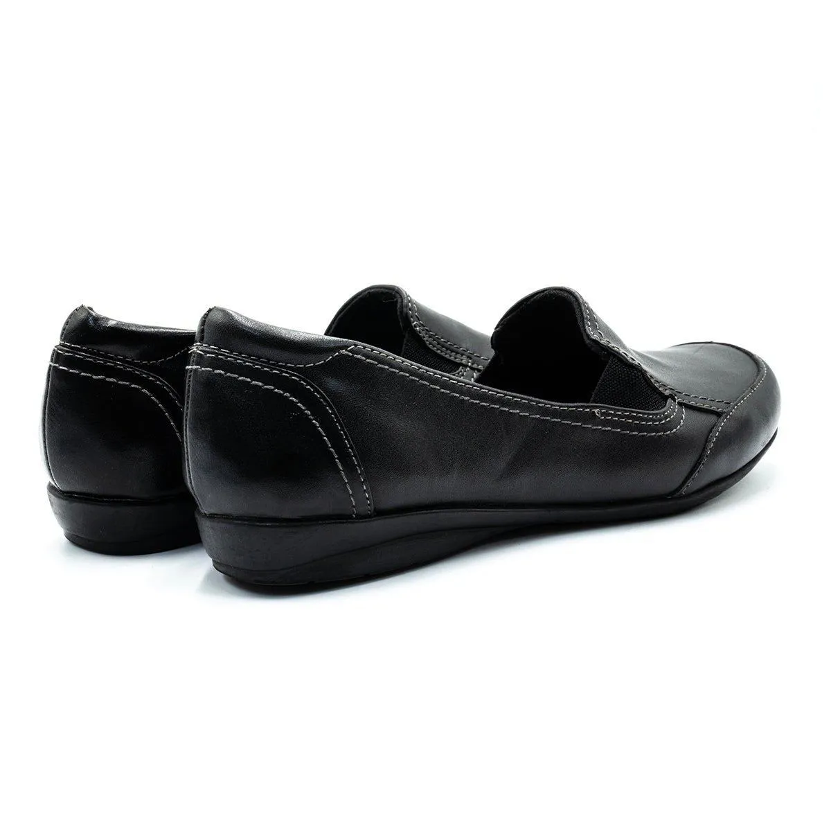 Dr. Scholl'S Glimmer Loafers Leather Black Colour For Women